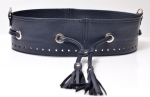 Band for Sugar Pouch Bag with Eco Leather Tassel Draw Cord ,9εκ. (ΒΑ000435) Color Μπλέ Σκούρο